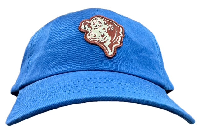 Flying 5 signature Hereford bull patch, cotton twill cap