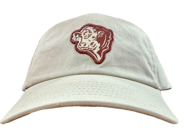 Flying 5 signature Hereford bull patch, cotton twill cap